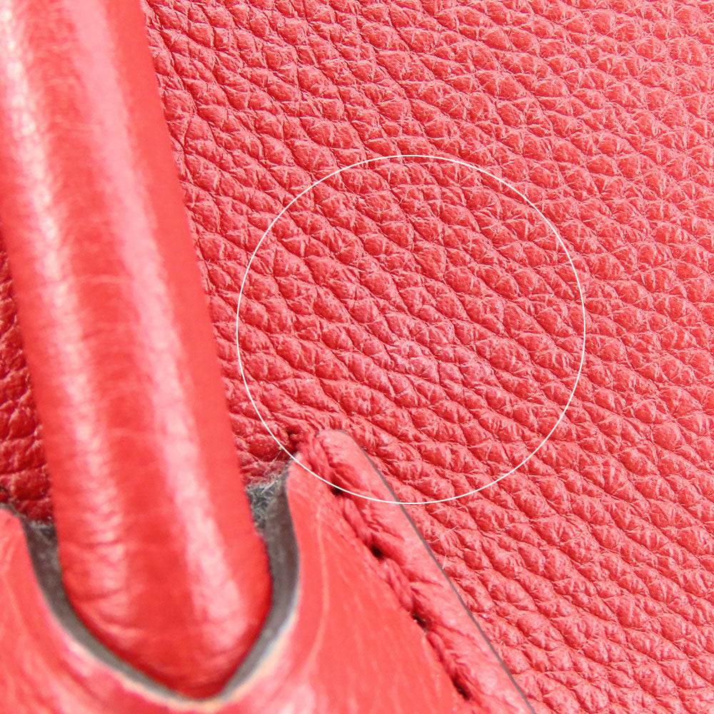 LOUIS VUITTON Tote Bag M40459 Monogram, Leather Red Kimono MM Women Used Authentic