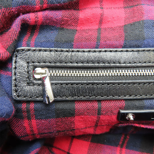 DIESEL Shoulder Bag Denim, Leather Indigo Women Used Authentic