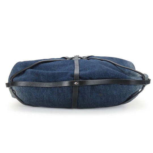 DIESEL Shoulder Bag Denim, Leather Indigo Women Used Authentic