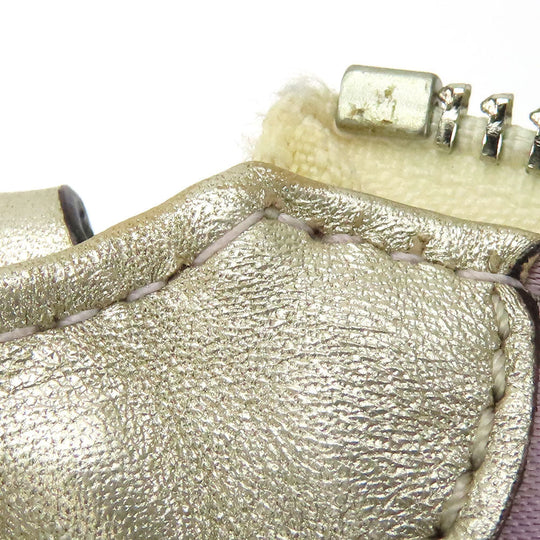 COACH Shoulder Bag 14771 leather gold Christine Women Used Authentic