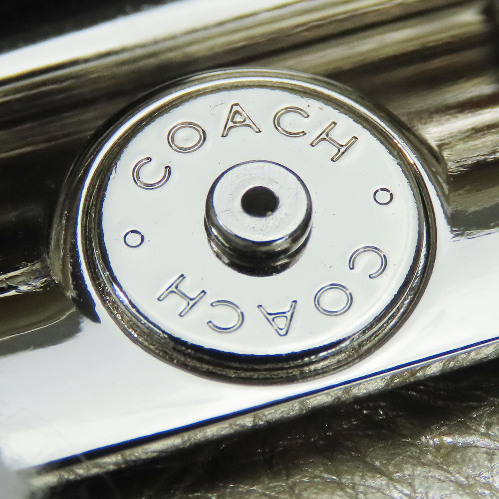 COACH Shoulder Bag 14771 leather gold Christine Women Used Authentic