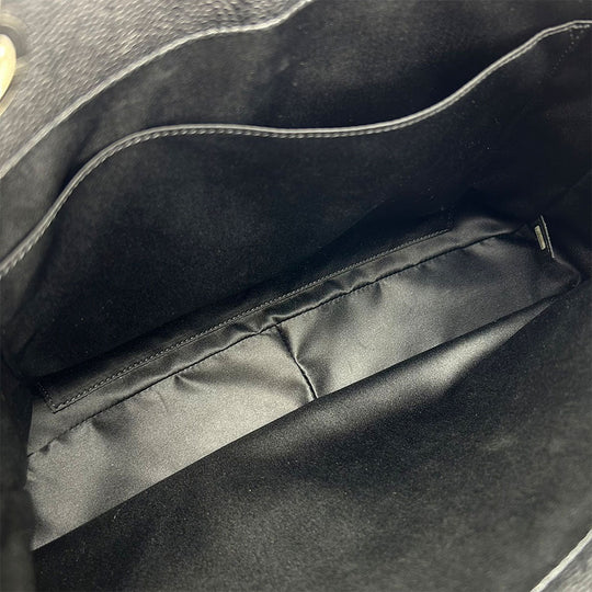 CHANEL Tote Bag Caviar skin black Matrasse GST Women Used Authentic