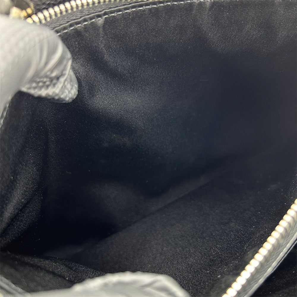 CHANEL Tote Bag Caviar skin black Matrasse GST Women Used Authentic