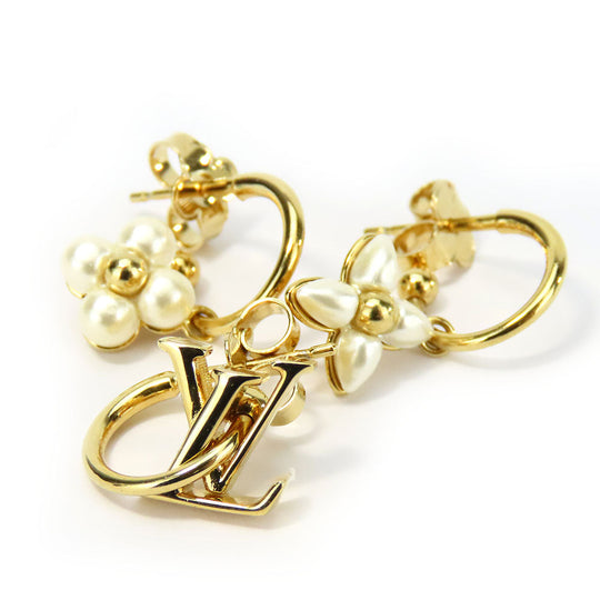 LOUIS VUITTON Pierce M01025 metal gold Floragram