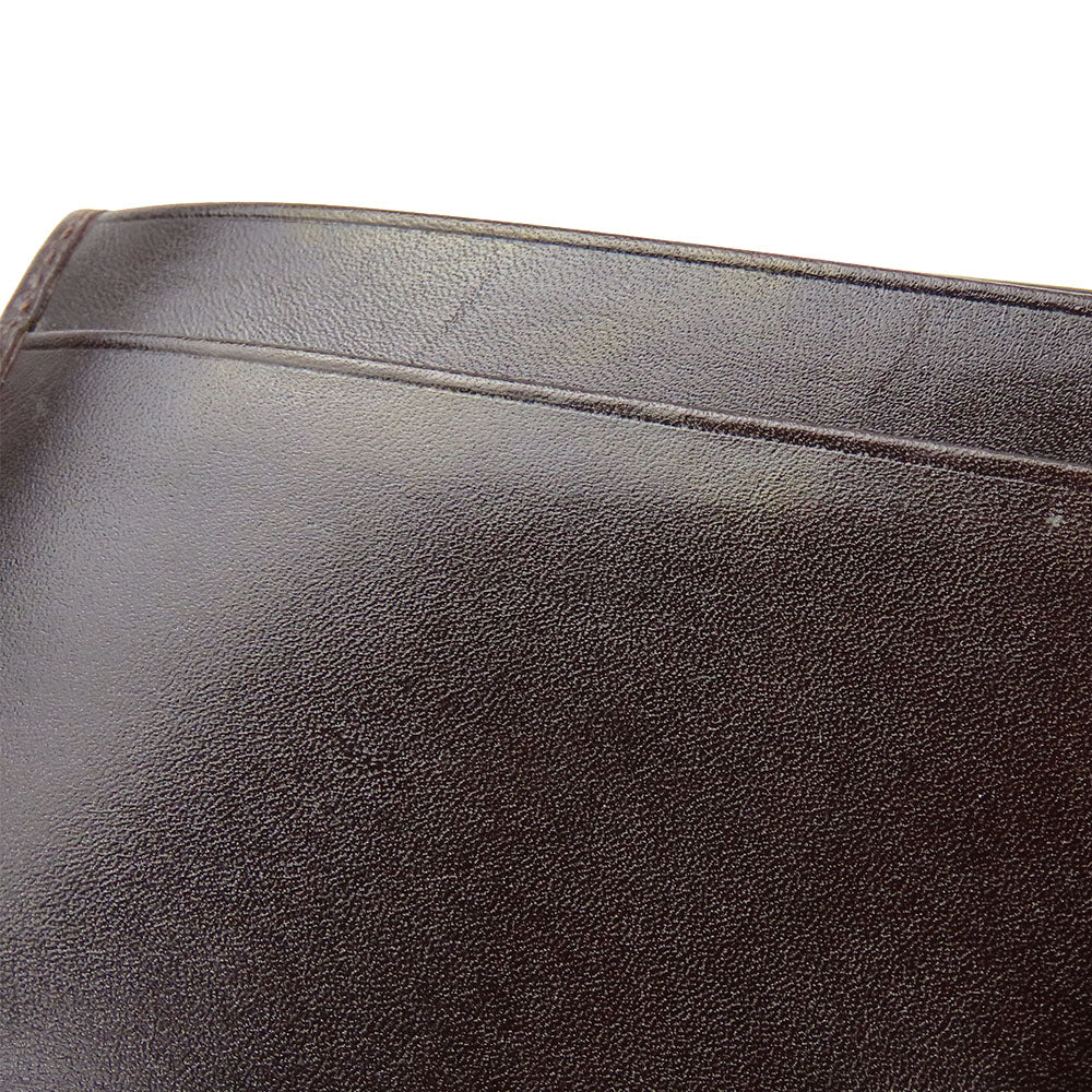 FENDI Long Wallet Purse Canvas, Leather Brown Zucca Women Used Authentic