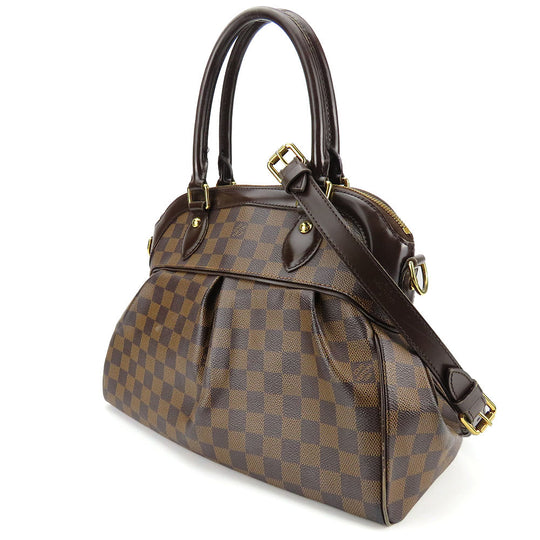 LOUIS VUITTON Handbag N51997 Damier Brown Trevi PM Women Used Authentic