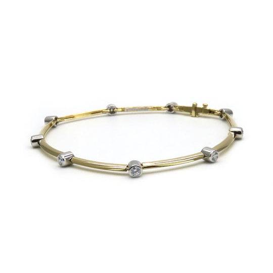 TIFFANY&Co. bracelet K18 Yellow Gold, Pt950Platinum, Diamond Yellow Gold Women Used Authentic