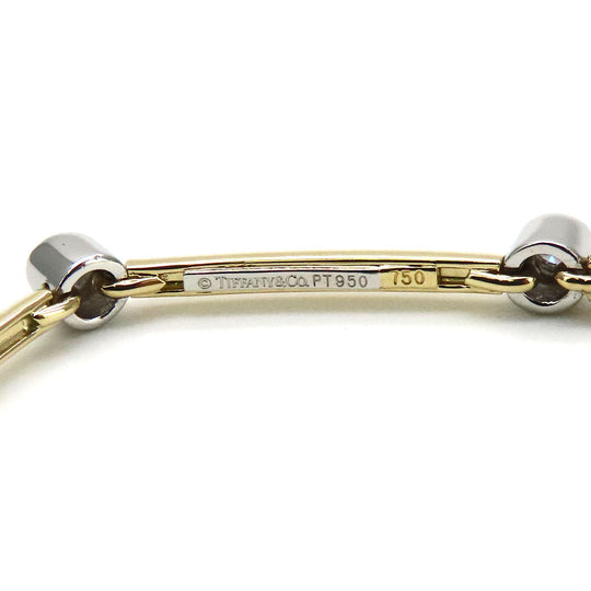 TIFFANY&Co. bracelet K18 Yellow Gold, Pt950Platinum, Diamond Yellow Gold Women Used Authentic