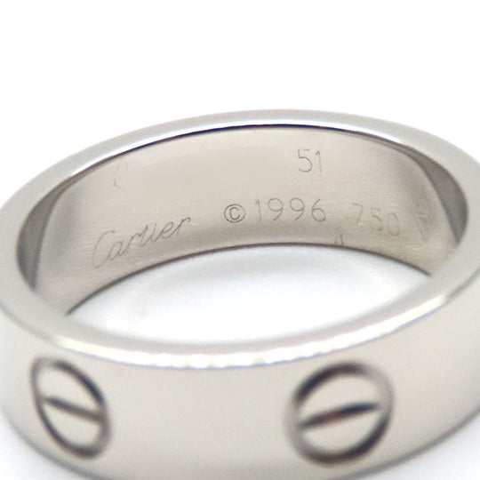 CARTIER Ring K18 white gold White gold love Women Used Authentic