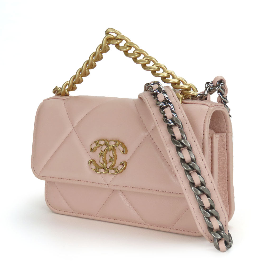 CHANEL Shoulder Bag AP3067 lambskin pink chanel 19