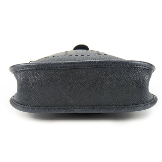 HERMES Shoulder Bag Epsom black Evelyn TPM Women Used Authentic