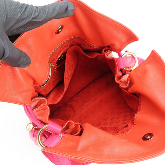 LOEWE Shoulder Bag Nappa leather pink flamenco Women Used Authentic