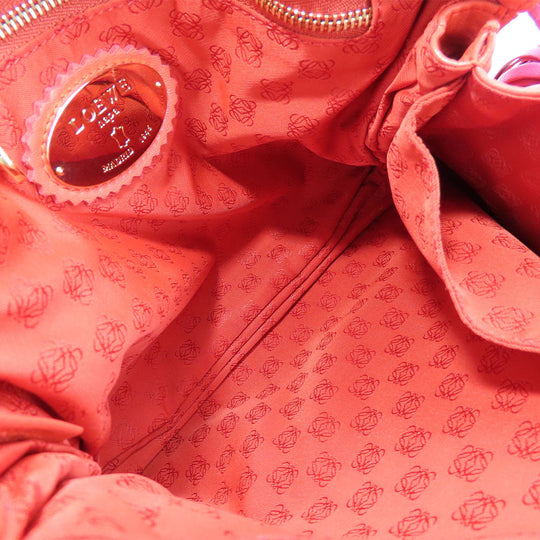 LOEWE Shoulder Bag Nappa leather pink flamenco Women Used Authentic