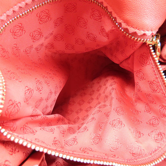 LOEWE Shoulder Bag Nappa leather pink flamenco Women Used Authentic