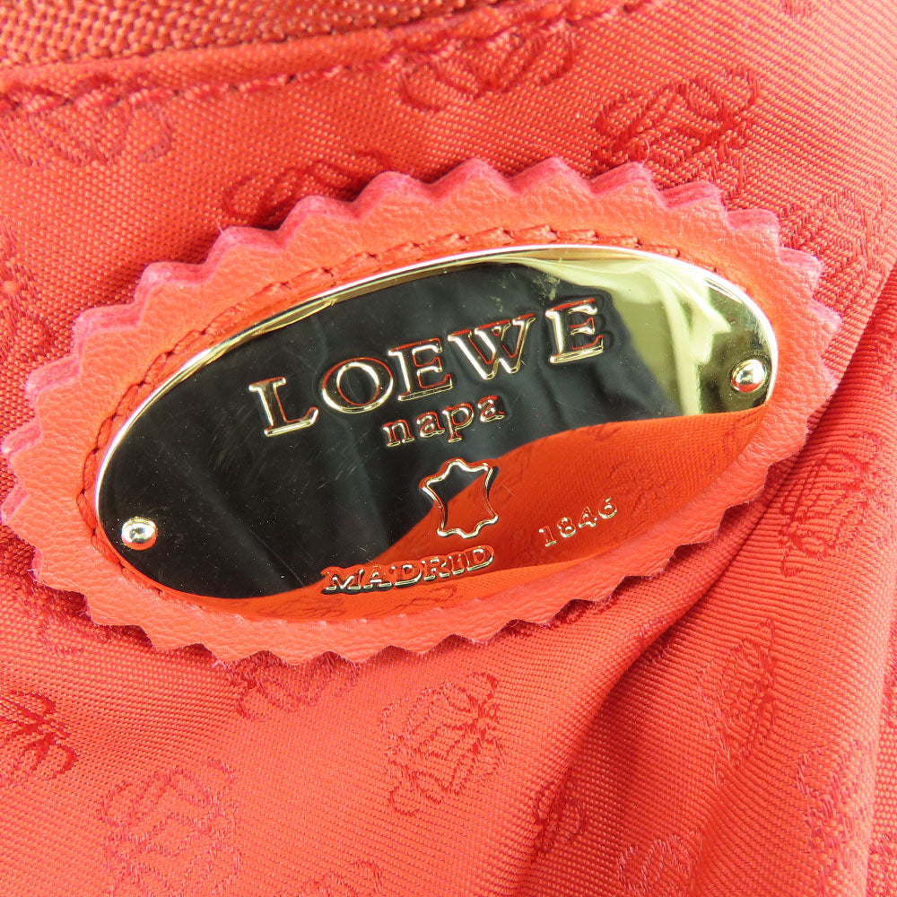 LOEWE Shoulder Bag Nappa leather pink flamenco Women Used Authentic