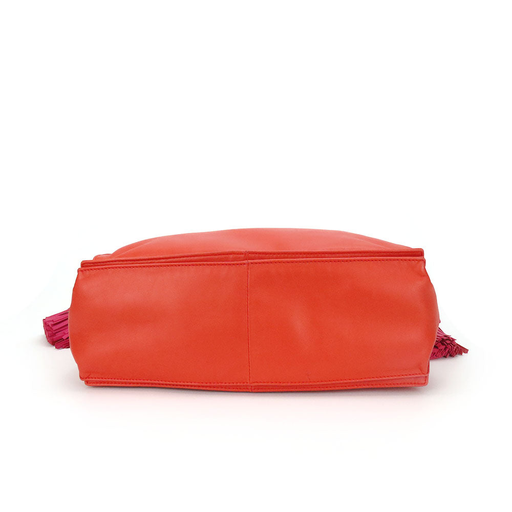 LOEWE Shoulder Bag Nappa leather pink flamenco Women Used Authentic