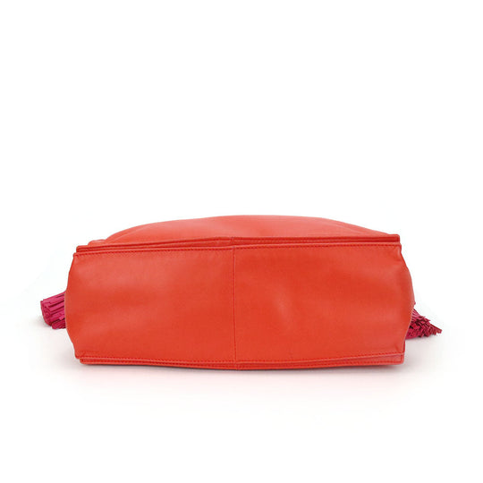 LOEWE Shoulder Bag Nappa leather pink flamenco Women Used Authentic