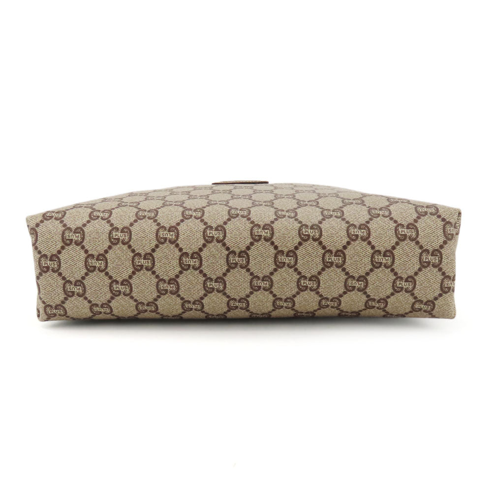 GUCCI business bag GG plus beige Women Used Authentic