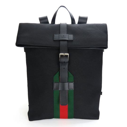 GUCCI Backpack 619749 Jacquard nylon black