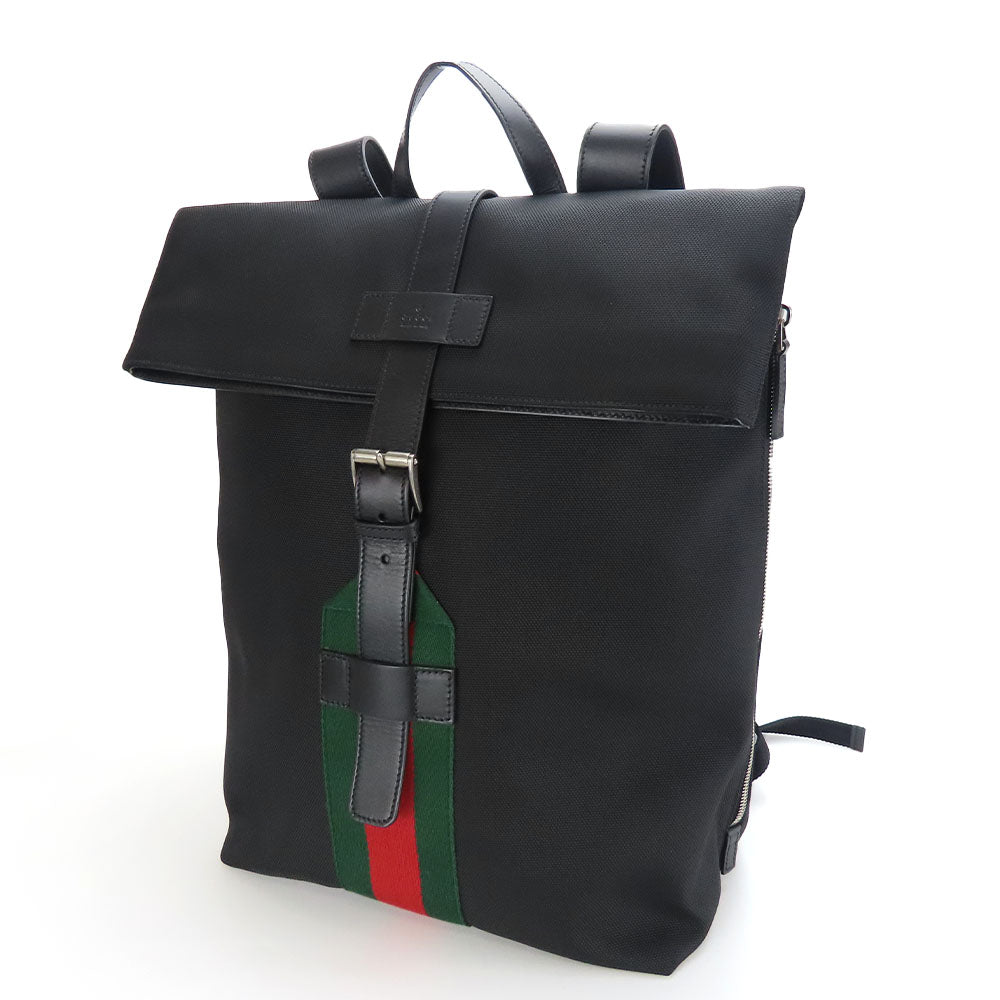 GUCCI Backpack 619749 Jacquard nylon black