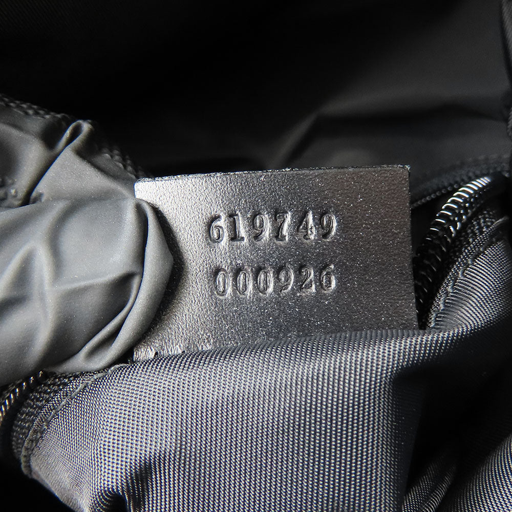 GUCCI Backpack 619749 Jacquard nylon black