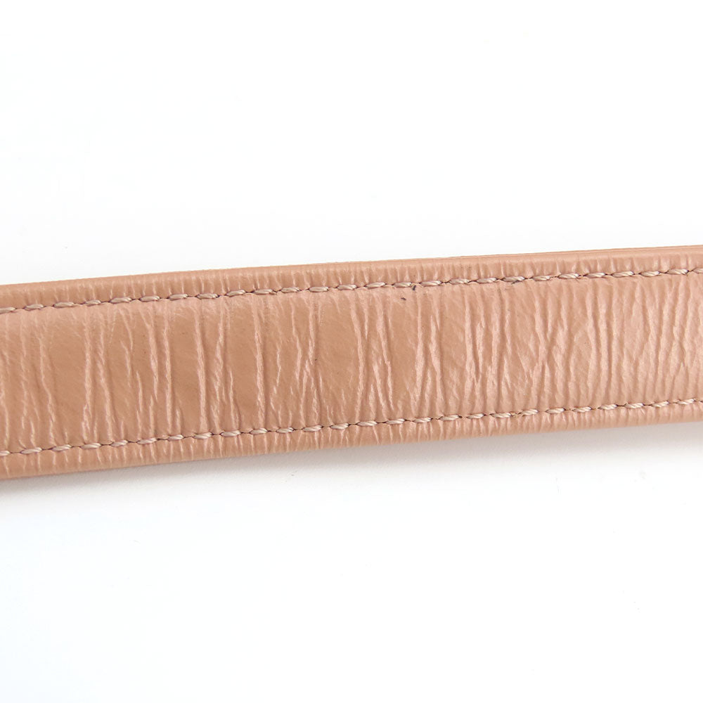 CHANEL Shoulder Bag leather pink Matrasse Women Used Authentic