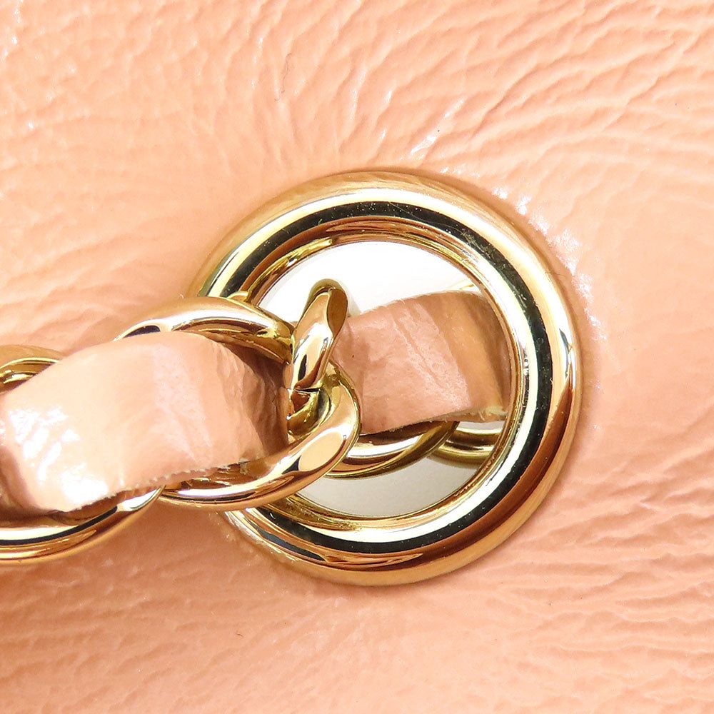 CHANEL Shoulder Bag leather pink Matrasse Women Used Authentic