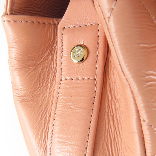 CHANEL Shoulder Bag leather pink Matrasse Women Used Authentic