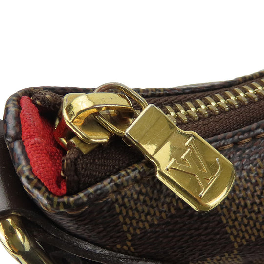LOUIS VUITTON Shoulder Bag N42250 Damier Brown Bloomsbury GM Women Used Authentic