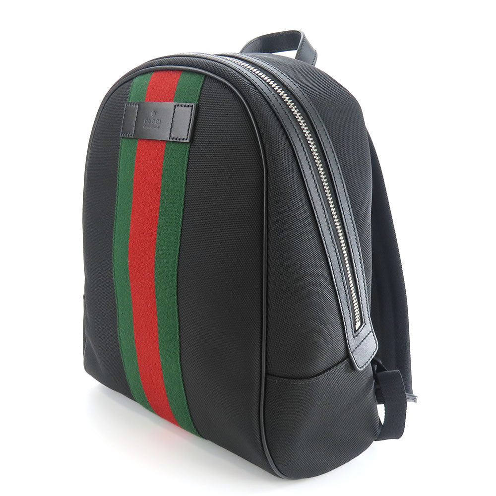 GUCCI Backpack 630917 canvas black Sherry line
