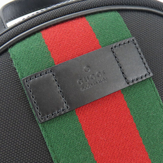 GUCCI Backpack 630917 canvas black Sherry line