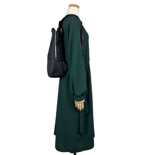 HUNTING WORLD Backpack 551904 Nylon, Coated Canvas black Women Used Authentic