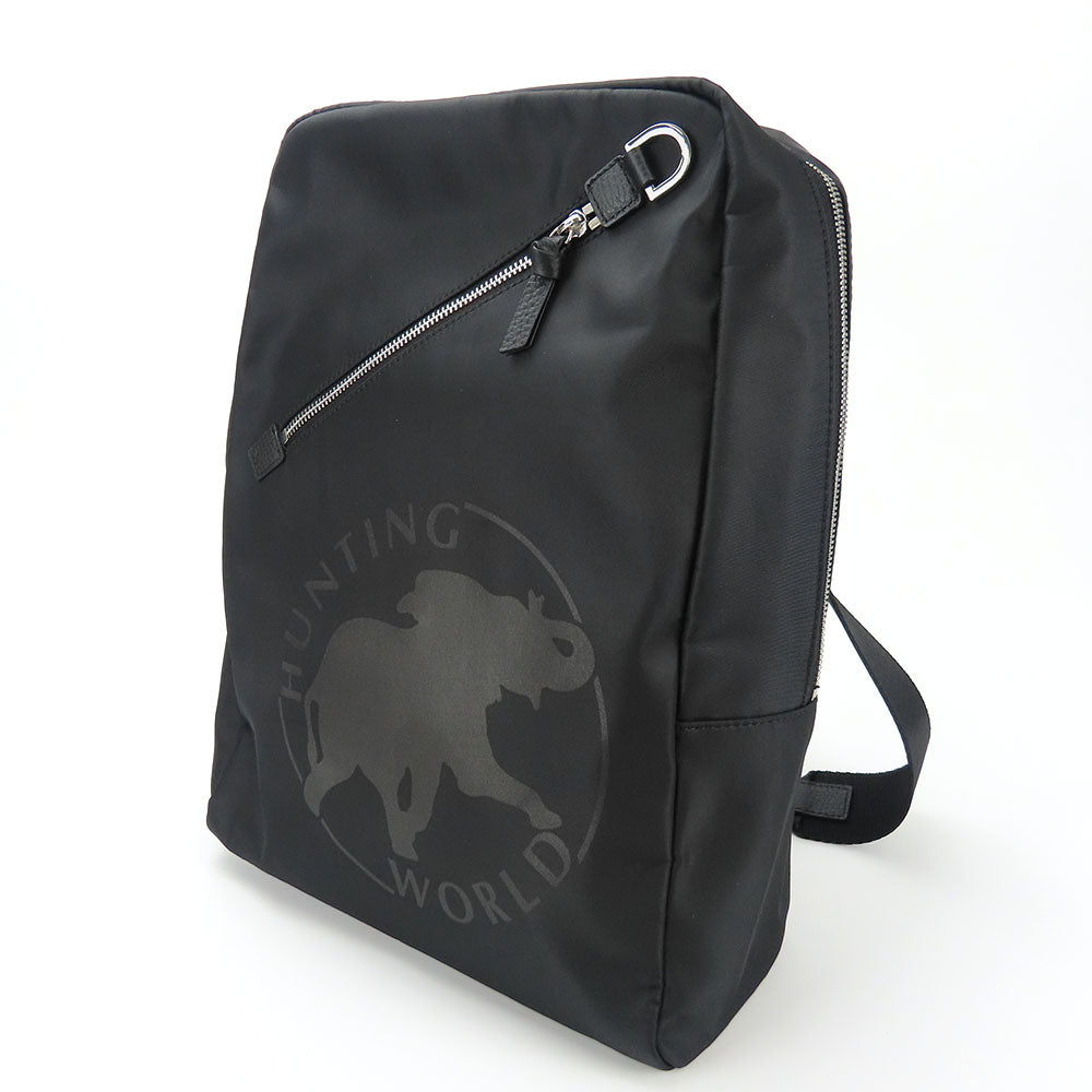 HUNTING WORLD Backpack 551904 Nylon, Coated Canvas black Women Used Authentic