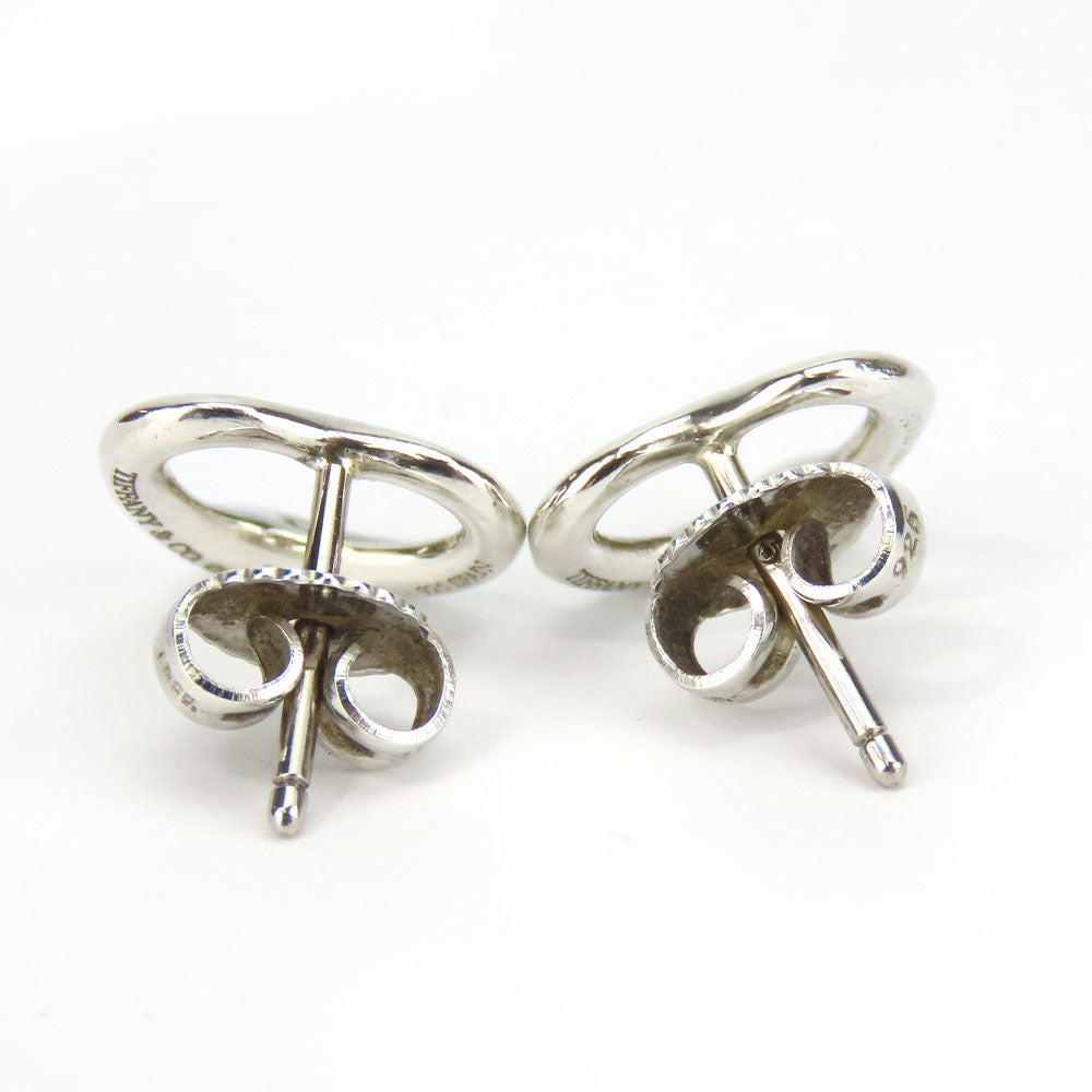 TIFFANY&Co. Pierce Silver925, K14 Gold Silver Open heart Women Used Authentic