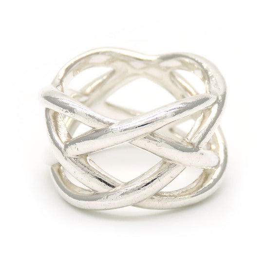 TIFFANY&Co. Ring Silver925 Silver celtic knot Women Used Authentic