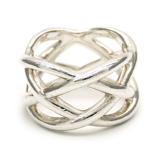 TIFFANY&Co. Ring Silver925 Silver celtic knot Women Used Authentic