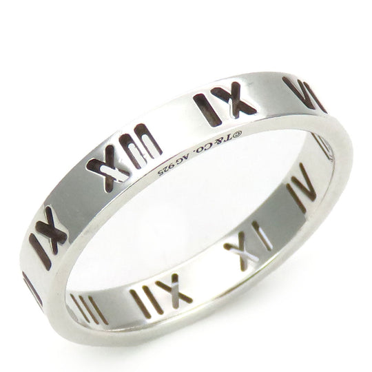 TIFFANY&Co. Ring Silver925 Silver Atlas narrow mens Used Authentic