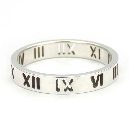 TIFFANY&Co. Ring Silver925 Silver Atlas narrow mens Used Authentic