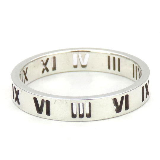 TIFFANY&Co. Ring Silver925 Silver Atlas narrow mens Used Authentic