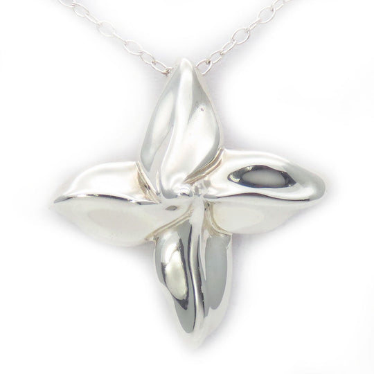 TIFFANY&Co. Necklace Silver925 Silver poinsettia Women Used Authentic