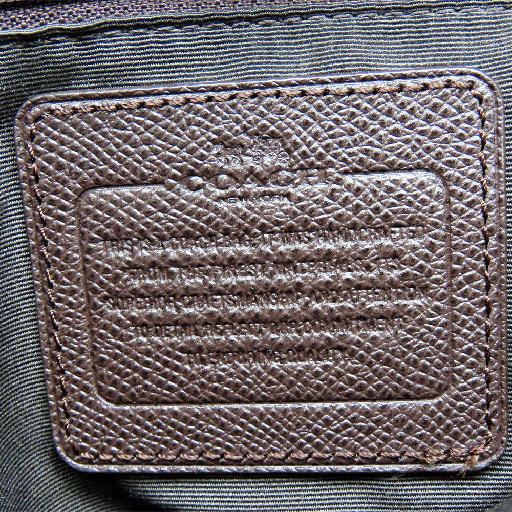 COACH Tote Bag 33480 PVC, Leather Brown Women Used Authentic