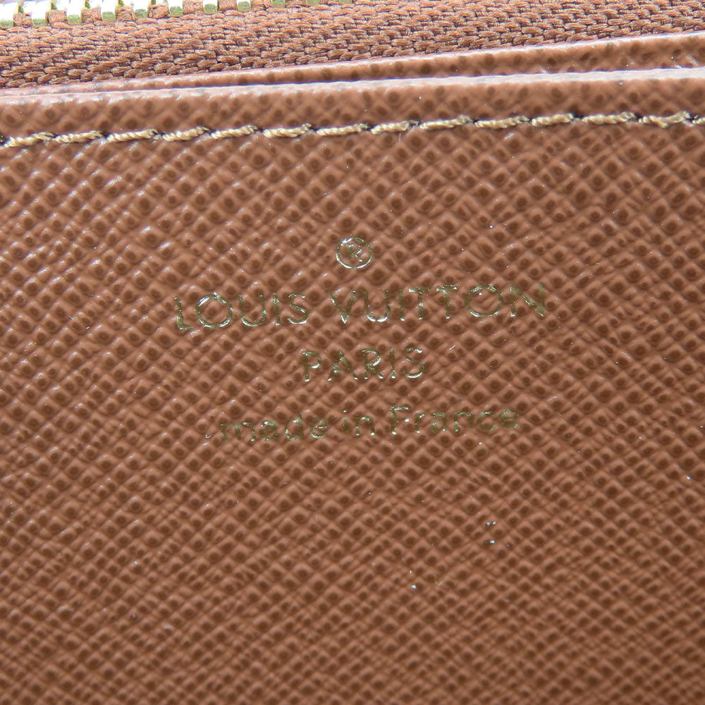 LOUIS VUITTON Long Wallet Purse M42616 Monogram Brown Zippy wallet unisex(Unisex) Used Authentic