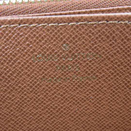 LOUIS VUITTON Long Wallet Purse M42616 Monogram Brown Zippy wallet unisex(Unisex) Used Authentic