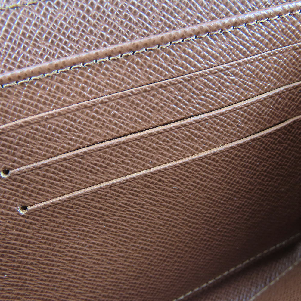LOUIS VUITTON Long Wallet Purse M42616 Monogram Brown Zippy wallet unisex(Unisex) Used Authentic