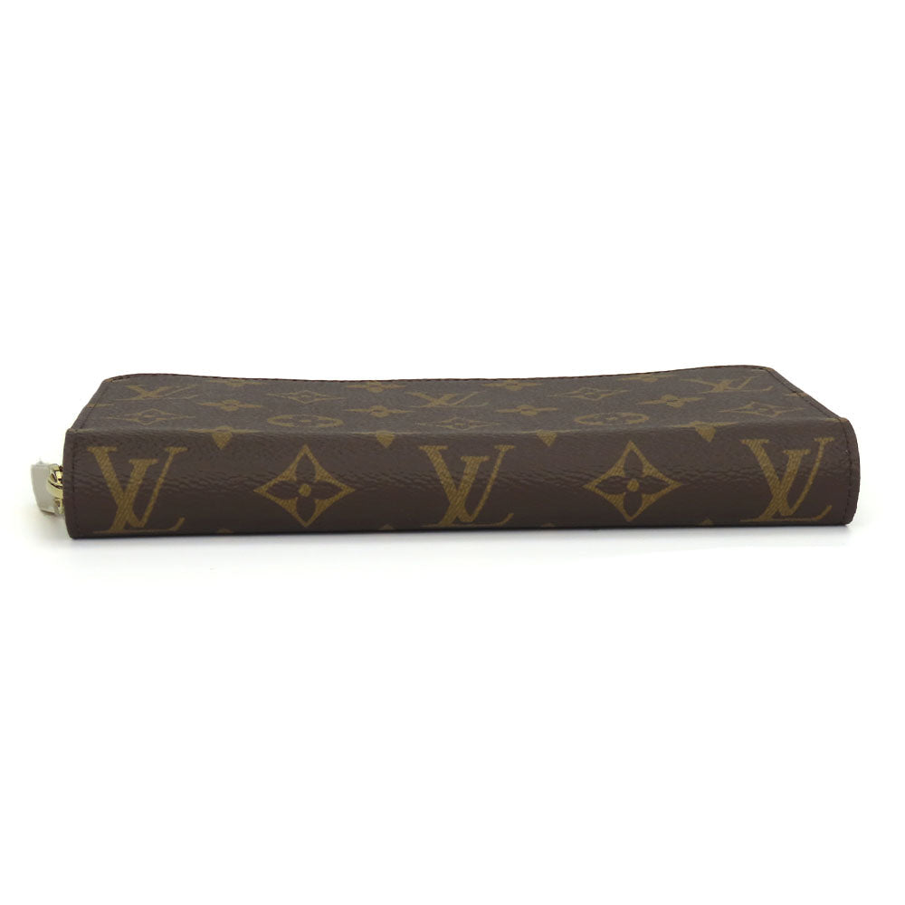 LOUIS VUITTON Long Wallet Purse M42616 Monogram Brown Zippy wallet unisex(Unisex) Used Authentic