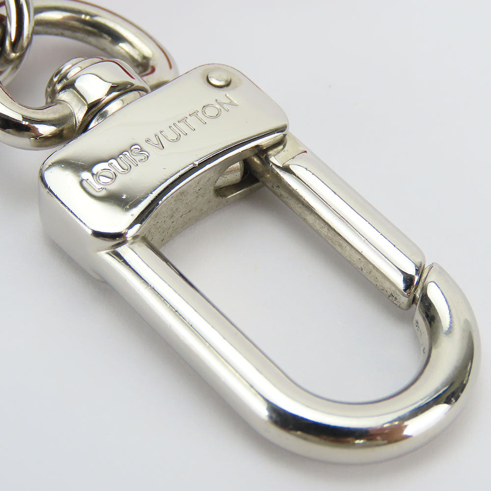 LOUIS VUITTON key ring M63769 metal Red LV Chromatic Portocre Women Used Authentic