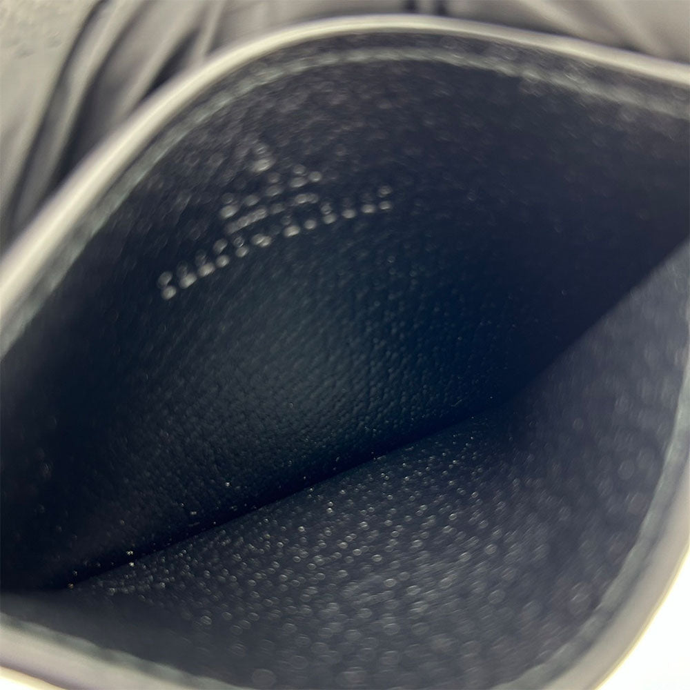 GUCCI Card Case 722734 leather black Double G unisex(Unisex) Used Authentic