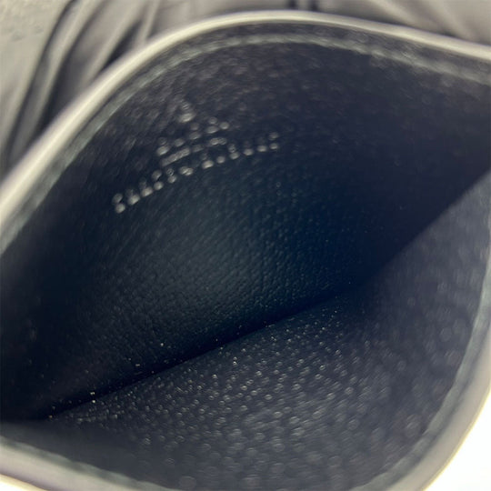 GUCCI Card Case 722734 leather black Double G unisex(Unisex) Used Authentic