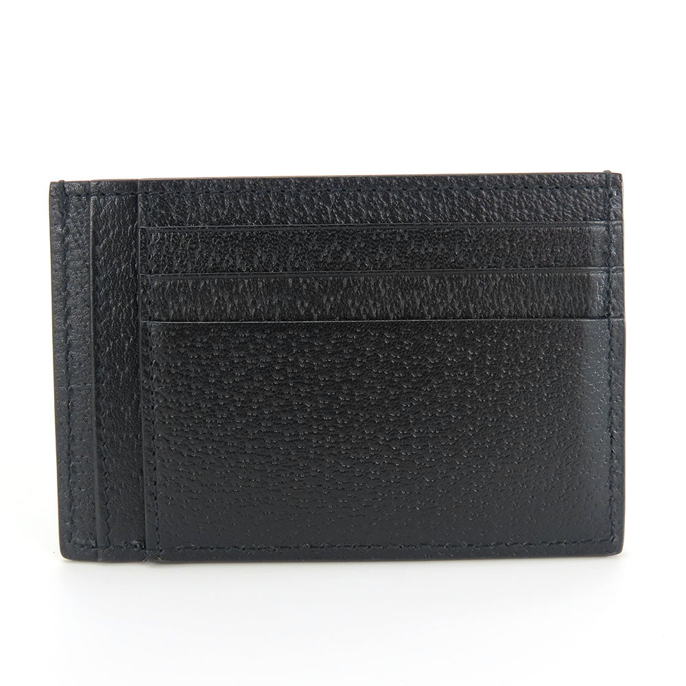 GUCCI Card Case 722734 leather black Double G unisex(Unisex) Used Authentic