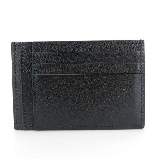 GUCCI Card Case 722734 leather black Double G unisex(Unisex) Used Authentic